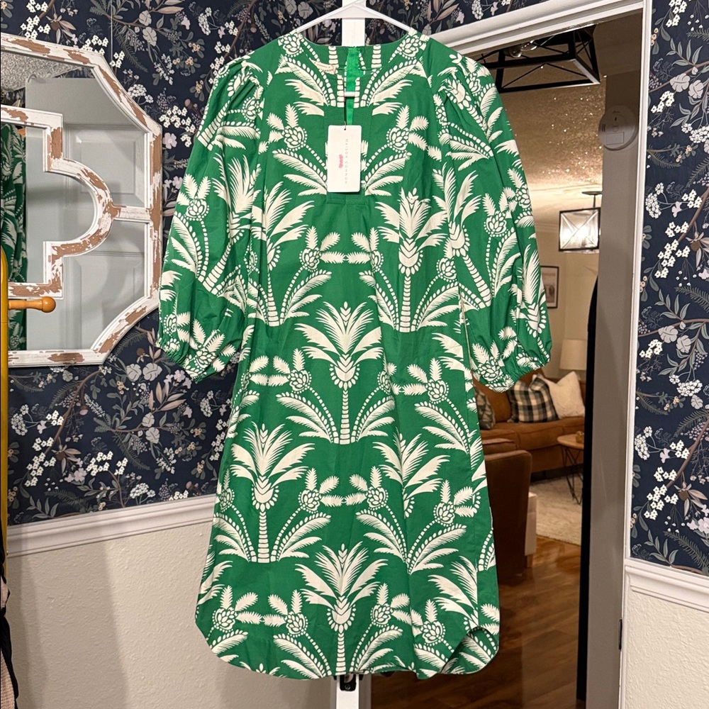 NWT Maison Common Palm Printed Cotton Dress Size 4